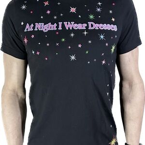 Black and Pink At Night I Wear Dresses